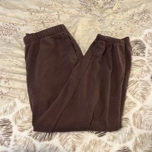 brown cotton on sweatpants